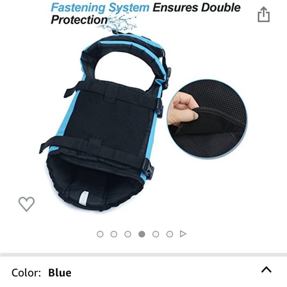 Vivaglory Ripstop Dog Life Vest, Reflective & Adjustable - Picture 4 of 6